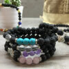 Pulsera de Lava y Cuarzo Rosa con Detalle de Buda – Amor Incondicional y Serenidad del Alma