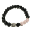 Pulsera de Lava y Cuarzo Rosa con Detalle de Buda – Amor Incondicional y Serenidad del Alma - Imagen 3