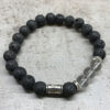 Pulsera de Cuarzo Roca con Detalle Tribal – Claridad, Sabiduría y Espíritu Ancestral - Imagen 2