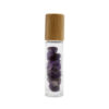 Botella Roll-on de piedras preciosas - Amatista - Tapa de madera - Imagen 2