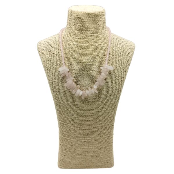 Collar Longstone de Cuarzo Rosa – Amor Propio, Armonía y Dulzura del Corazón
