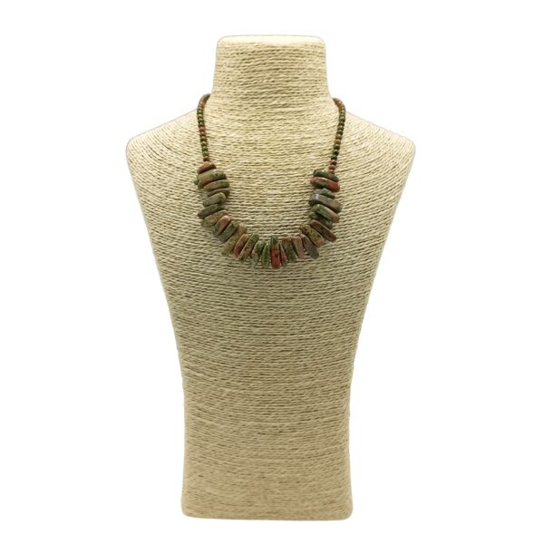 Collar Longstone de Ágata Musgo – Conexión Natural, Renovación y Abundancia Interior