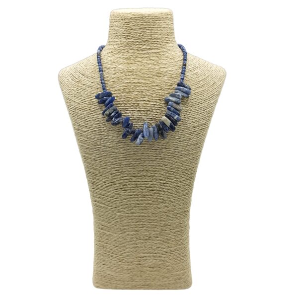 Collar Longstone de Sodalita – Comunicación Consciente, Intuición y Paz Interior