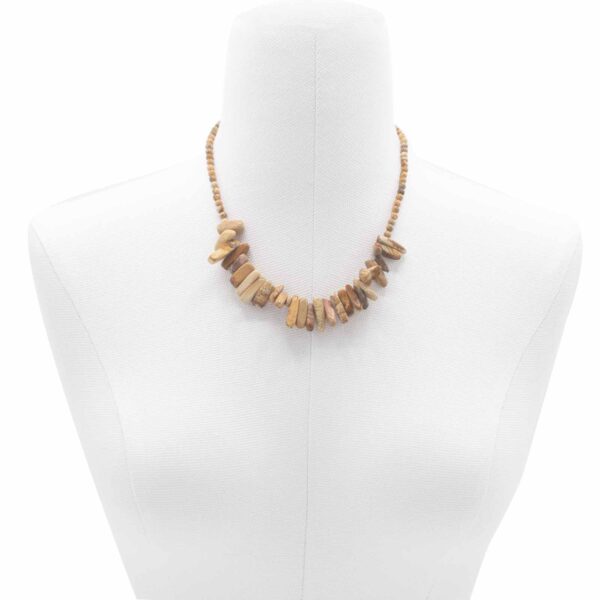 Collar Longstone de Piedra del Mapa – Enraizamiento, Sabiduría Interior y Claridad Mental - Imagen 3