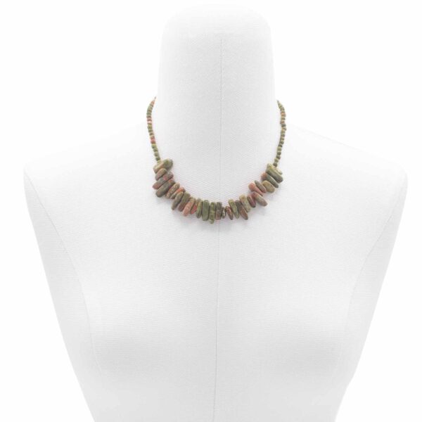 Collar Longstone de Ágata Musgo – Conexión Natural, Renovación y Abundancia Interior - Imagen 3