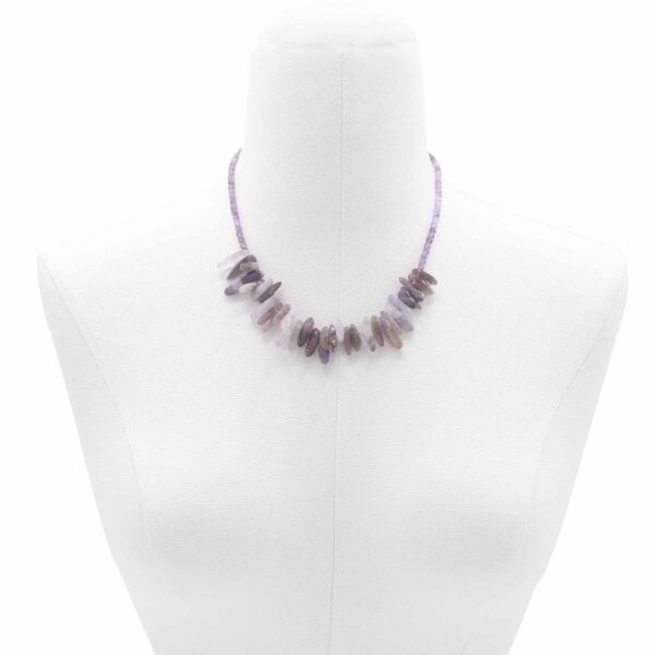 Collar Longstone de Amatista – Protección Espiritual, Calma Mental y Elevación Interior - Imagen 3