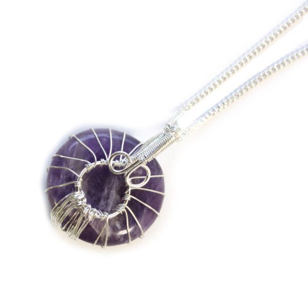 Colgante Árbol de la Vida con Amatista – Intuición Elevada, Protección y Paz Espiritual - Imagen 3