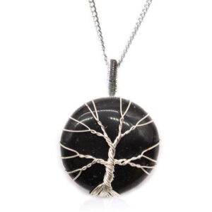 Collar Árbol de la Vida con Ónix Negro – Protección Energética, Fuerza Interior y Enraizamiento