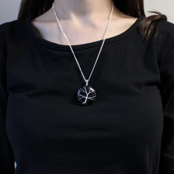 Collar Árbol de la Vida con Ónix Negro – Protección Energética, Fuerza Interior y Enraizamiento - Imagen 2