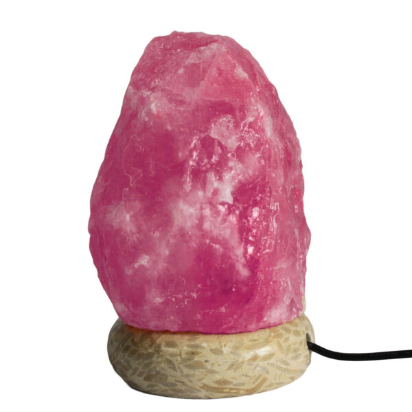 Lámpara de sal natural USB de calidad – 11,5 cm (luz multicolor) - Imagen 2