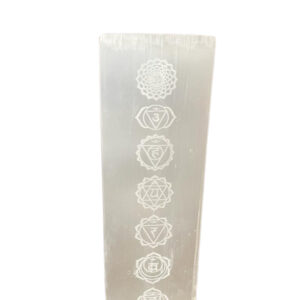 Lámpara Bloque de Selenita 25 cm – Lámpara Chakra