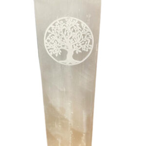 Lámpara Bloque de Selenita – 25 cm con Árbol de la Vida