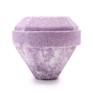 Bomba de Baño de Piedras Preciosas – Blanca y Violeta