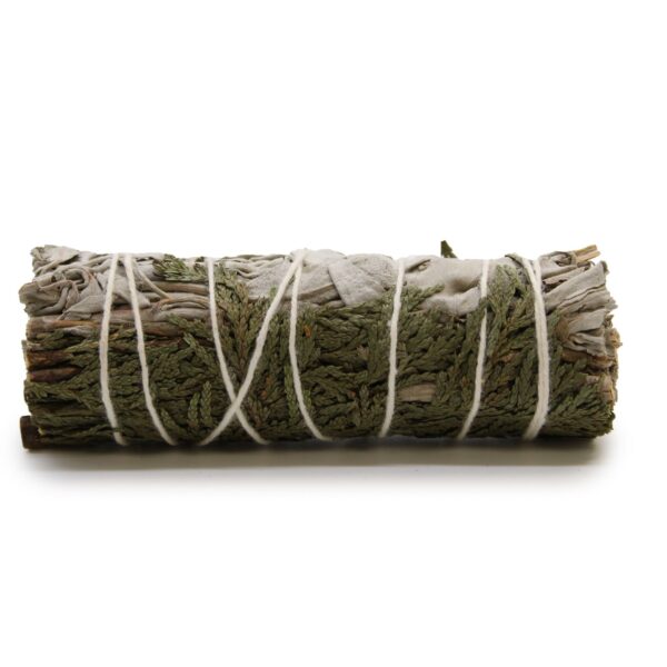 Atado de Hierba Salvia Blanca y Enebro 10 cm – Protección Energética y Fuerza Interior