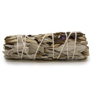 Atado de Hierba Salvia Blanca y Yerba Santa 10 cm – Limpieza y Protección Energética Natural