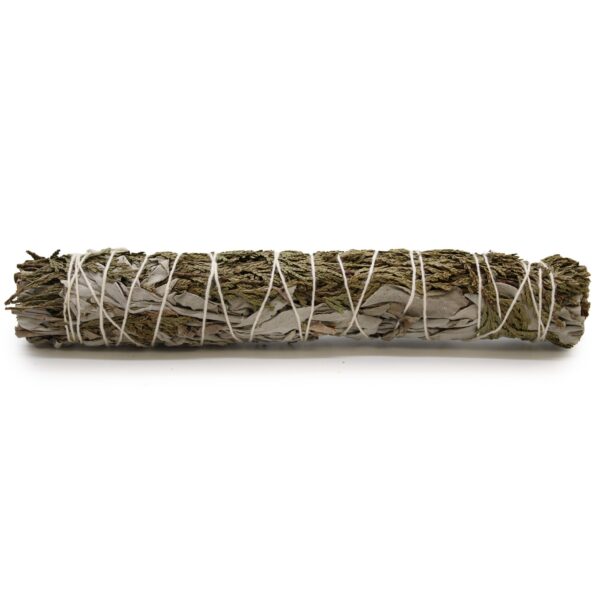 Atado de Hierba Salvia Blanca y Cedro 22 cm – Limpieza Profunda y Protección Sagrada
