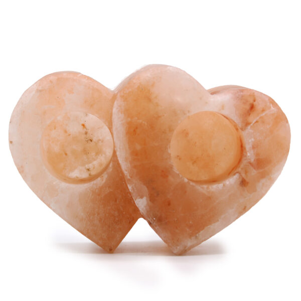 Portavelas Sal Doble Corazón 1 kg - Imagen 3