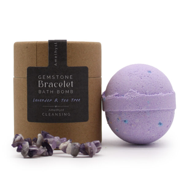 Bomba de Baño con Pulsera de Amatista | Relajación Profunda y Protección Energética - Imagen 2