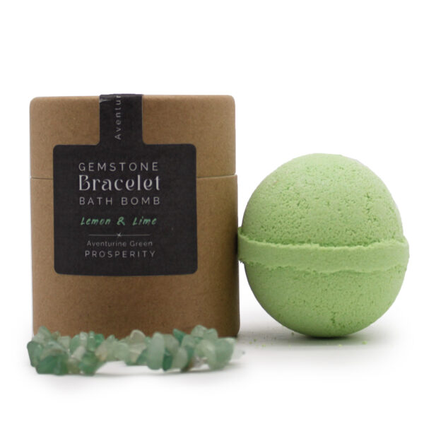 Bomba de Baño con Pulsera de Aventurina Verde | Aromaterapia, Relajación y Magia Cristalina - Imagen 2